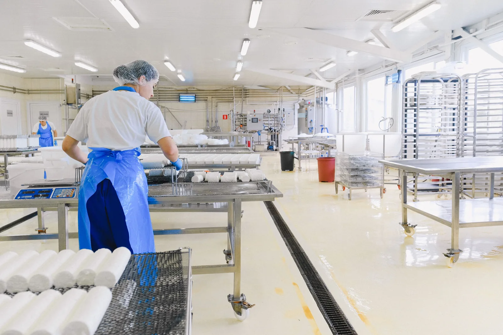 Stock photograph of a clean food-production environment